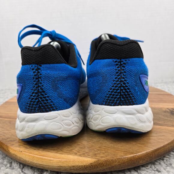 New Balance Mens 9EE Wide 2E Fresh Foam 680v8 Blue Oasis Lime Leaf Running Shoe - Picture 2 of 12